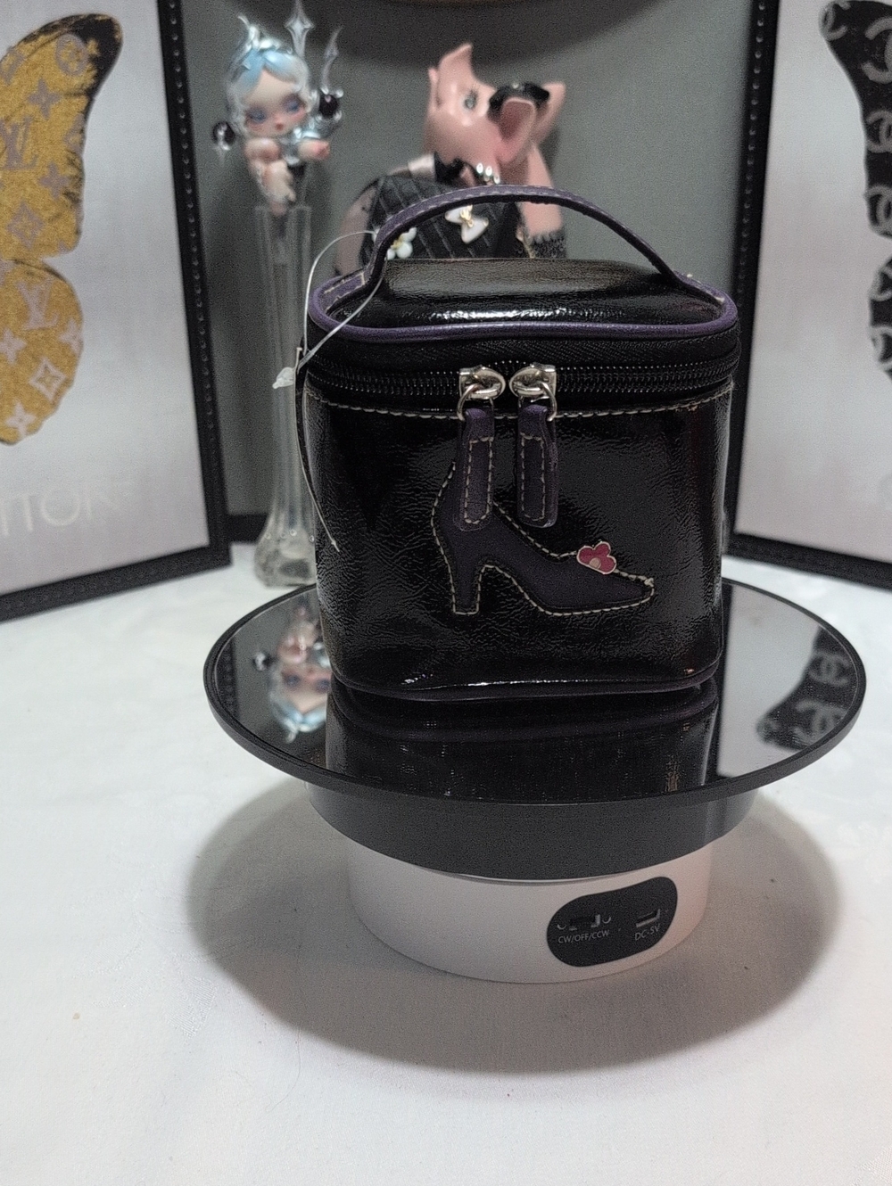 NWT Small, Cute Travel Vanity with High Heel & TRAVEL SIZE GOODIES 💥 - Picture 3 of 11